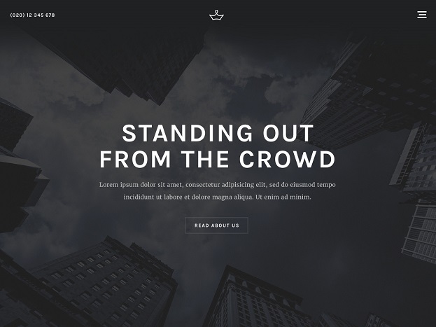 Sitebuilder Kings template voorbeeld