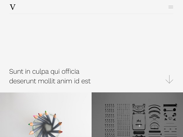 Sitebuilder Vivid template voorbeeld