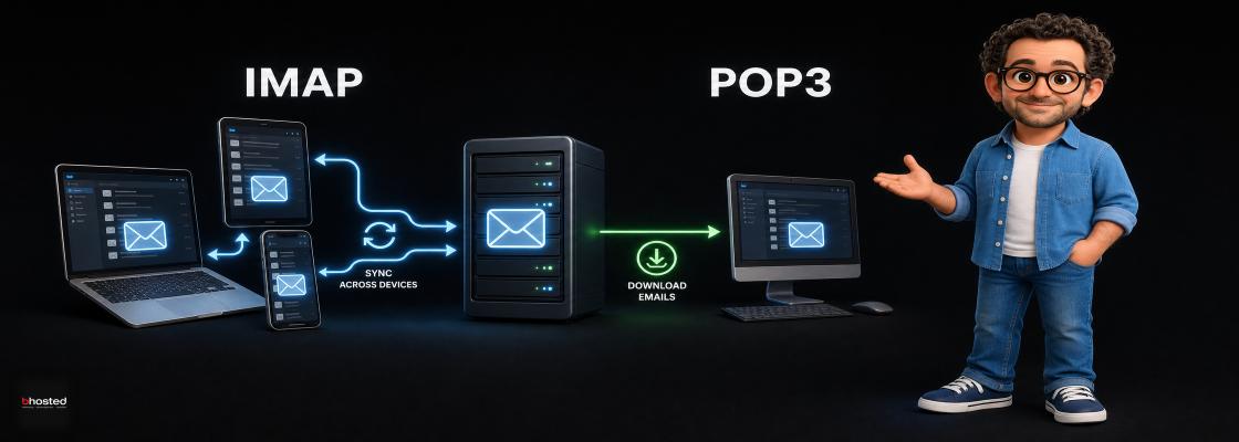 Gebruik je IMAP of POP3 voor het ophalen van je e-mail?