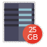 25 GB hostingpakket
